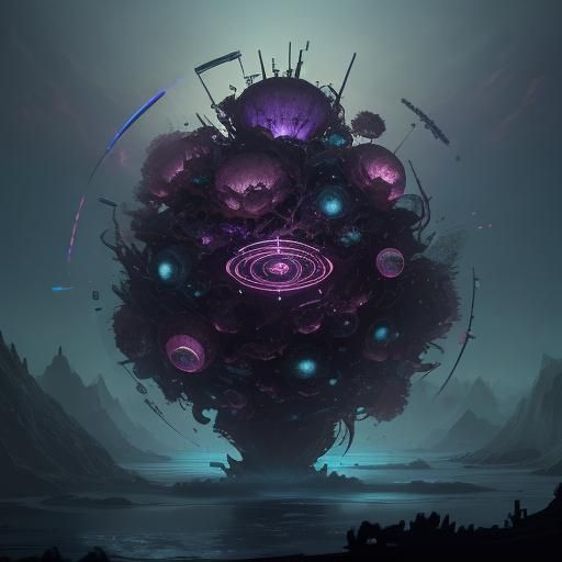 Bioluminescent Sonic Beet: Fantastical Matte Painting