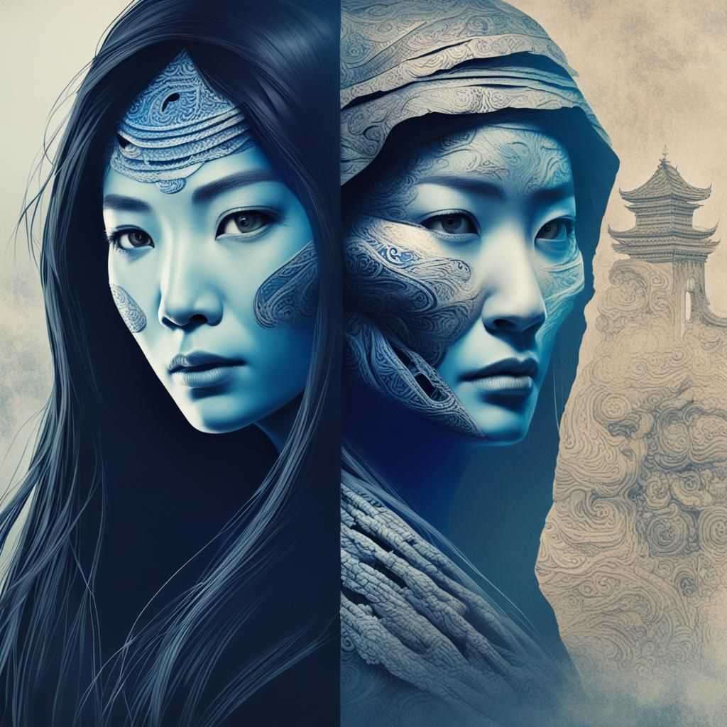 Striking Dichotomy: Asian Woman, Life and Death