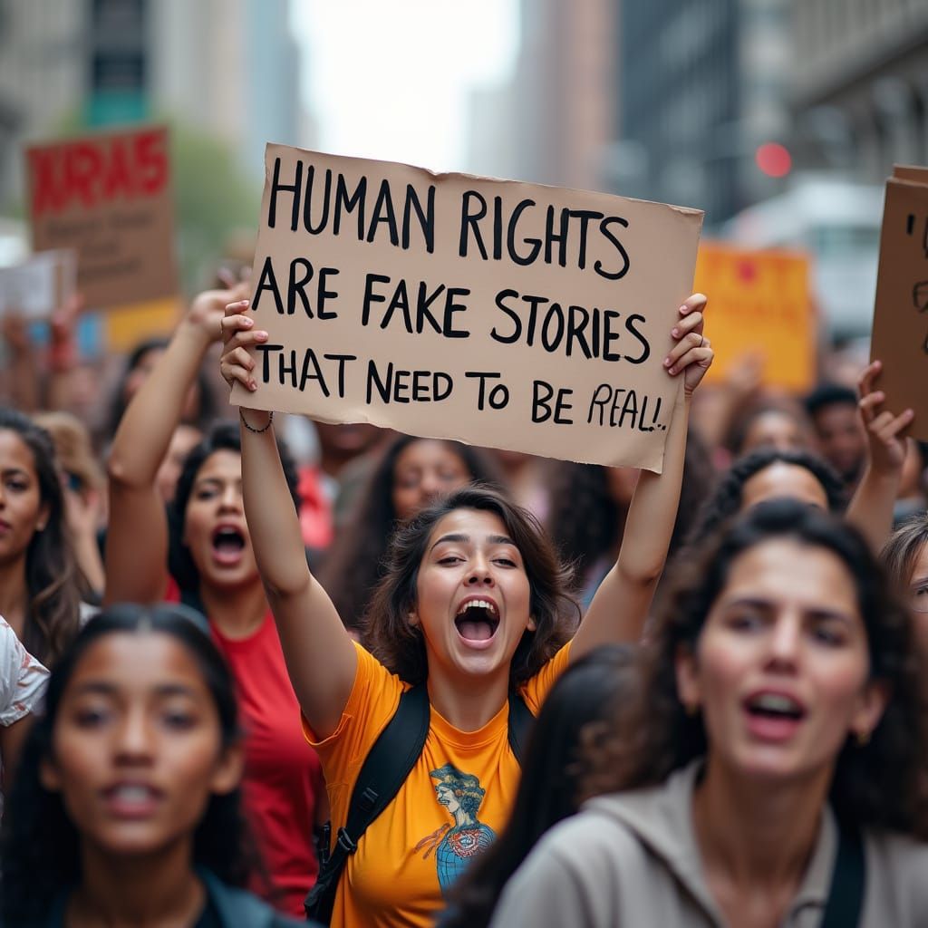 Global Community Unites for Human Rights in Vibrant Protest