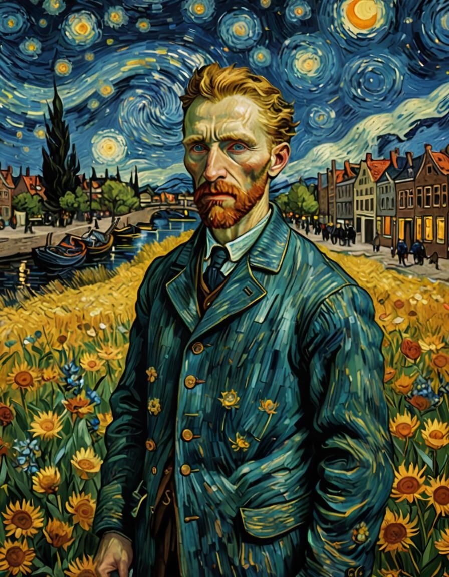 Van Gogh as Museum Curator: Detailed Matte Painting