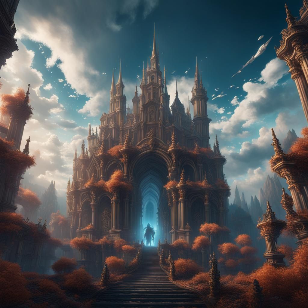 Fantastical Heaven Concept Art in Deep Color