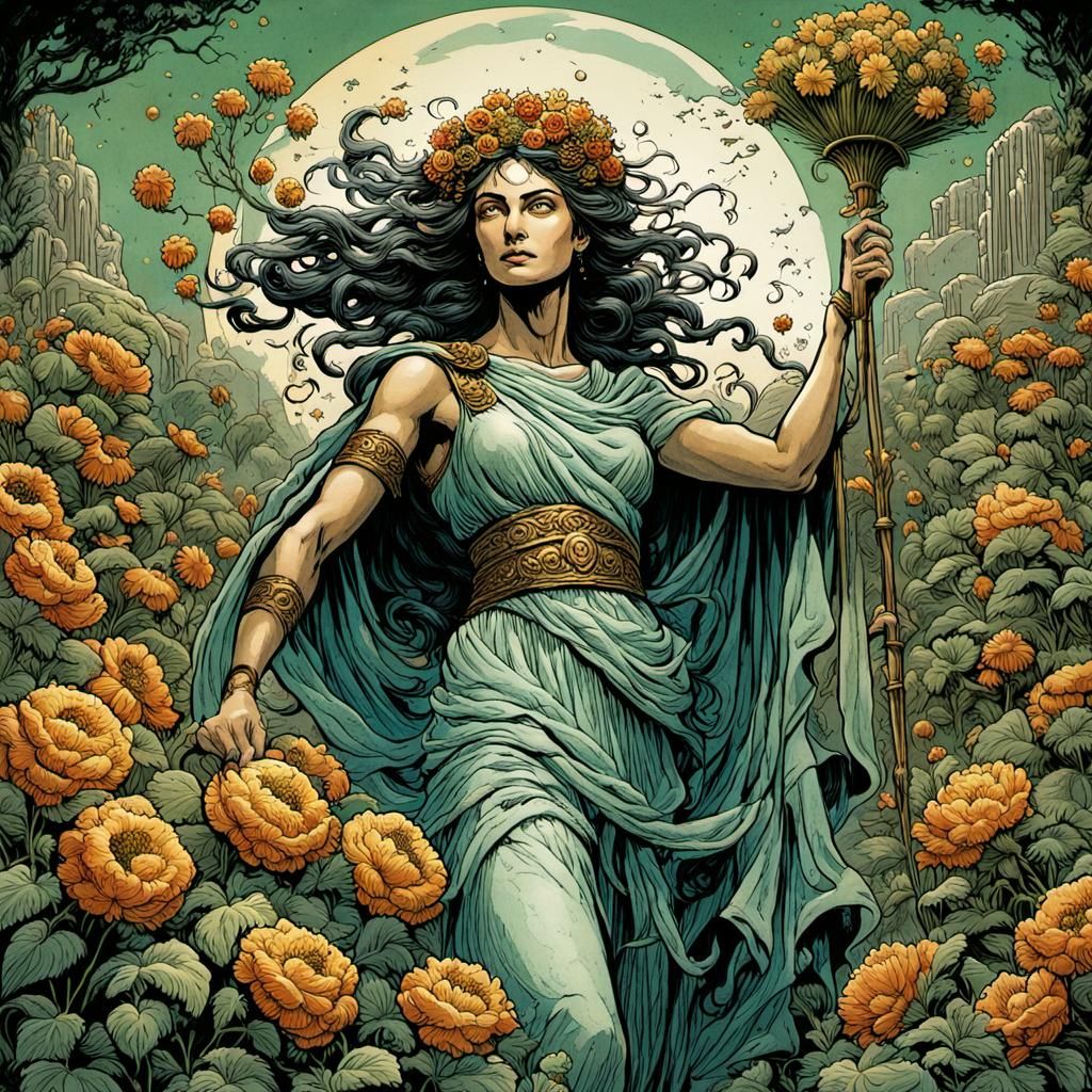 Demeter: Goddess of Harvest in Comic Book Art