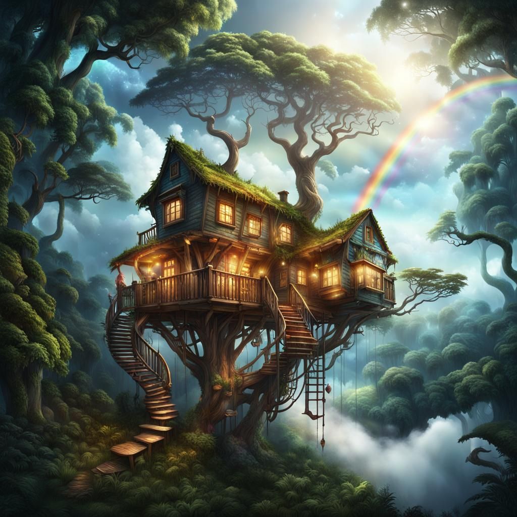 Rainforest treehouse