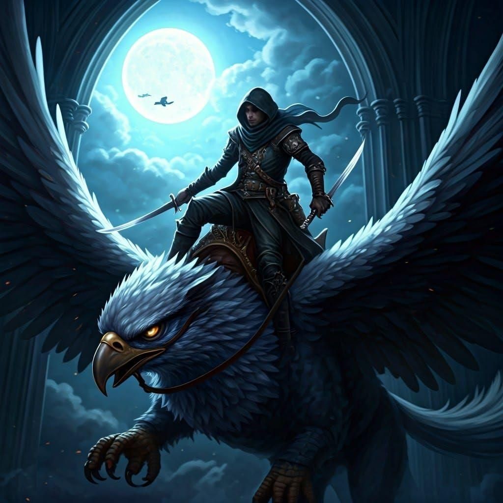 Pauper Rides Griffin Over Magic Academy