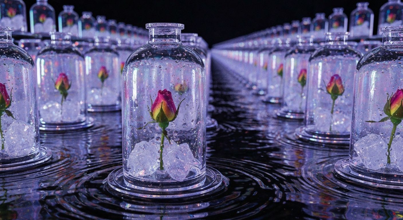 Holographic Rosebuds in Cosmic Ice Garden