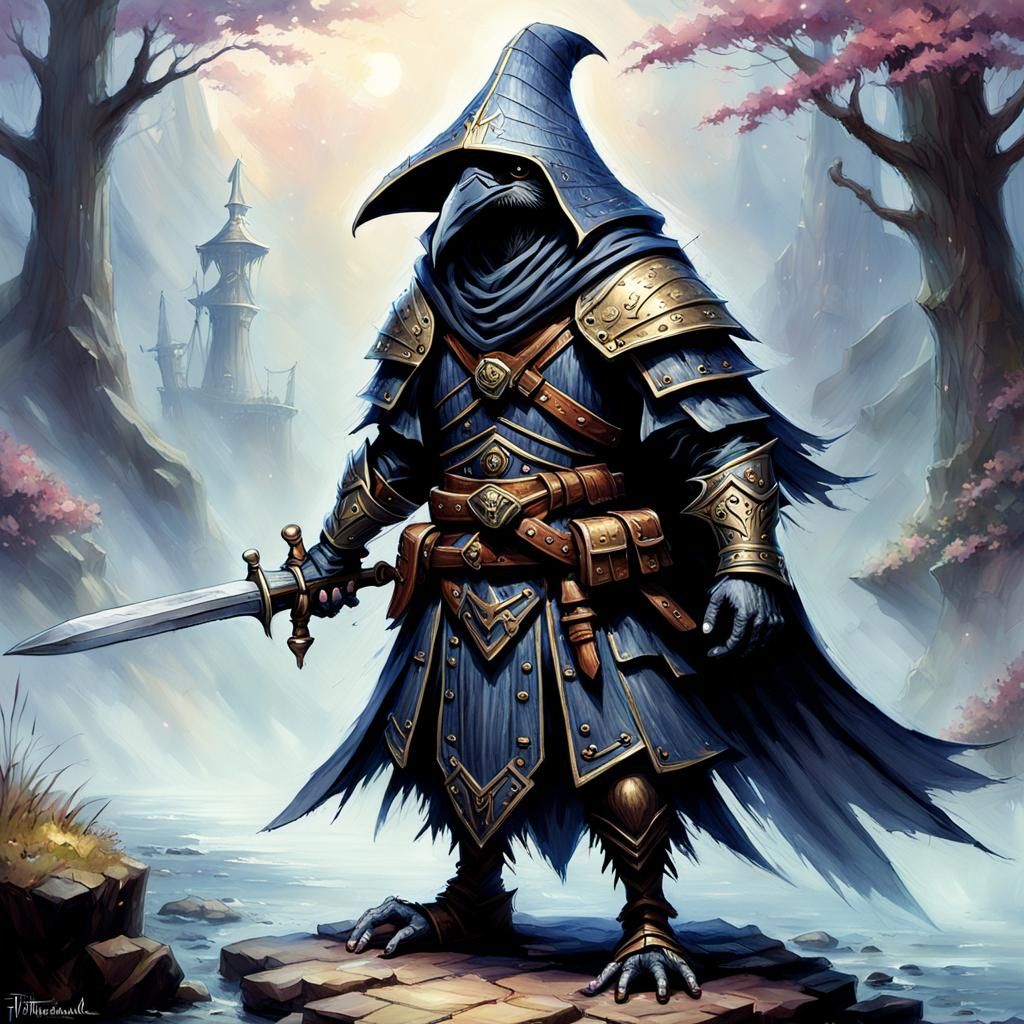 Sailor Kenku Warrior in Heavy Armor