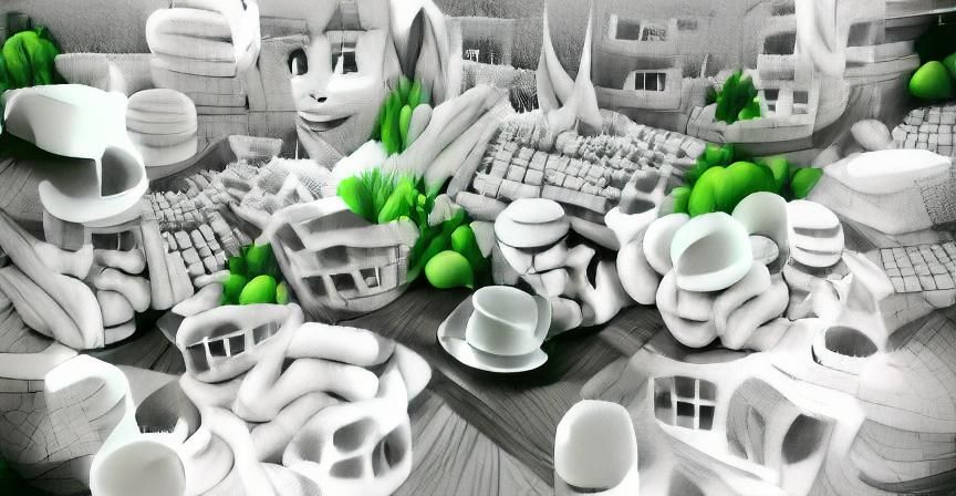 Ambient Occlusion Rendered 3D Scene