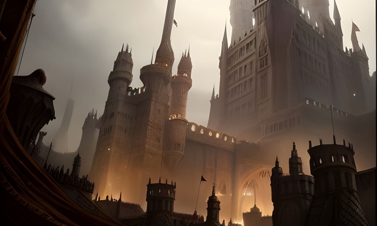 Hyperrealistic Camelot Scene in Digital Art Style