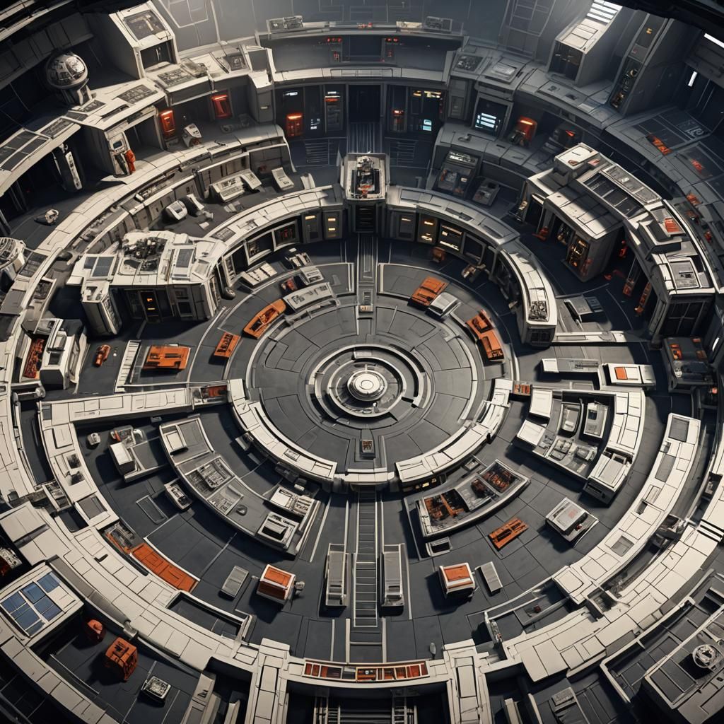 Star Wars Imperial Moon Base Interior Plan View