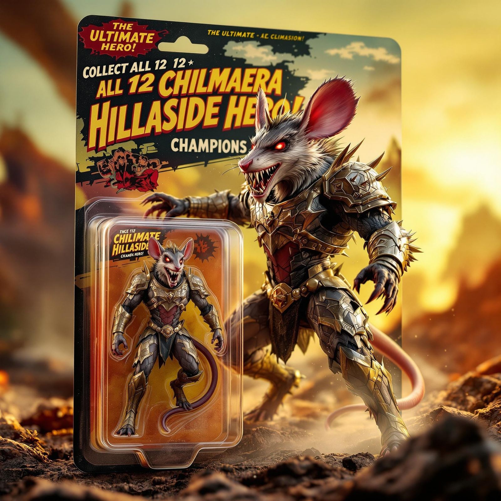 Cyberpunk Fantasy Action Figure in Retro Blister Pack