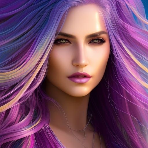 purple hair