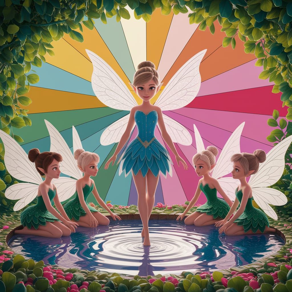 Enchanted Forest Fairy Meeting in 3D Style