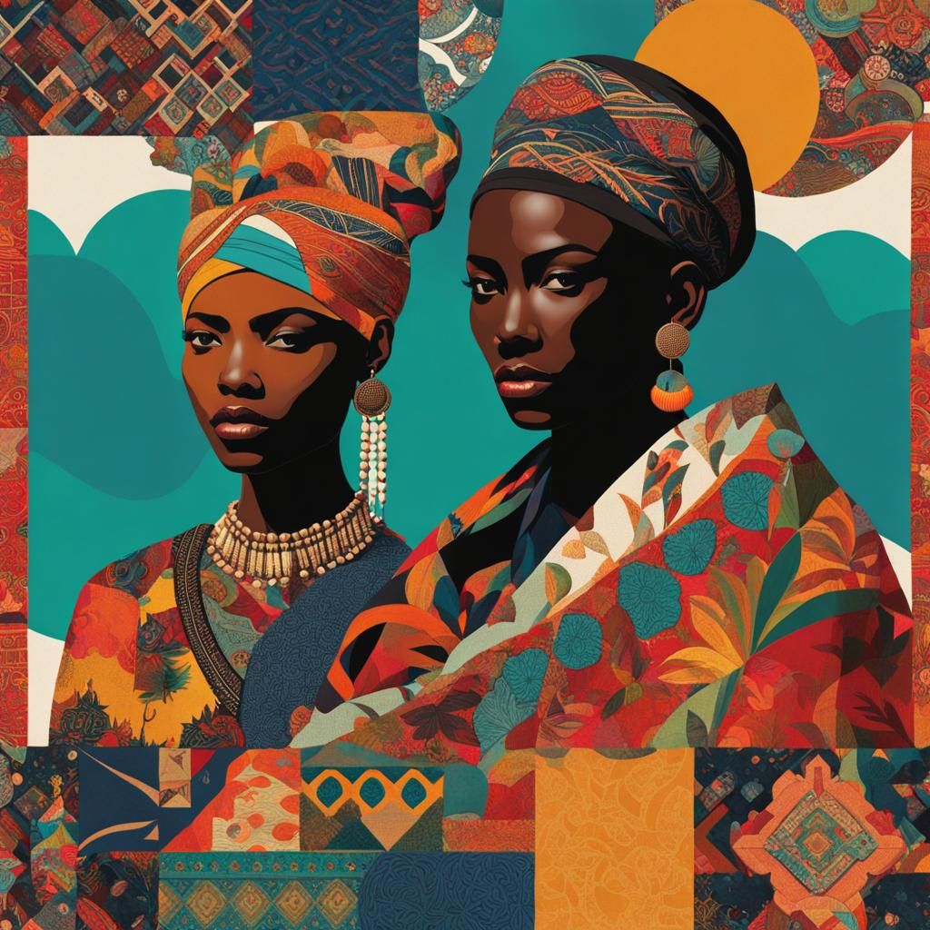 Vibrant Digital Collage Celebrating Global Diversity
