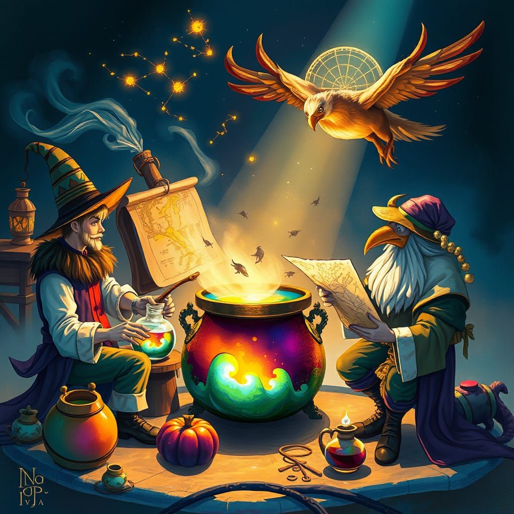 Magical Professions: Potion Maker, Cartographer, Griffin Gro...