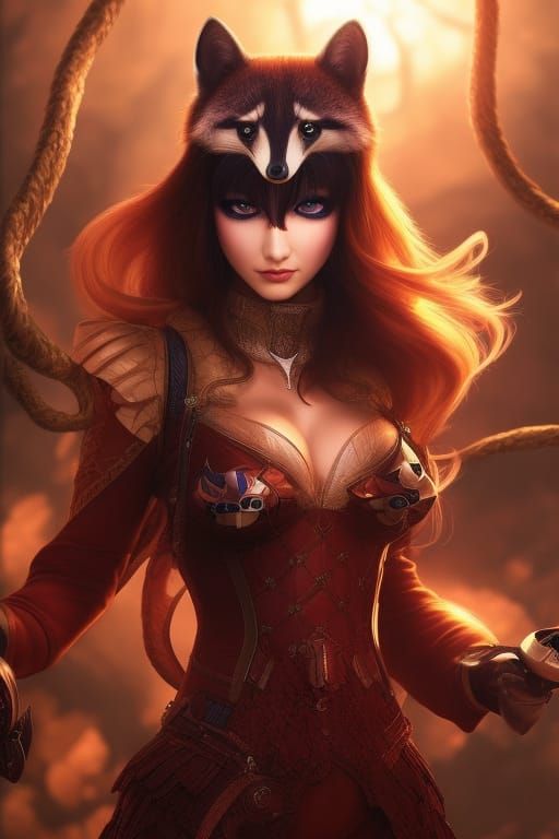 Raccoon Spell caster