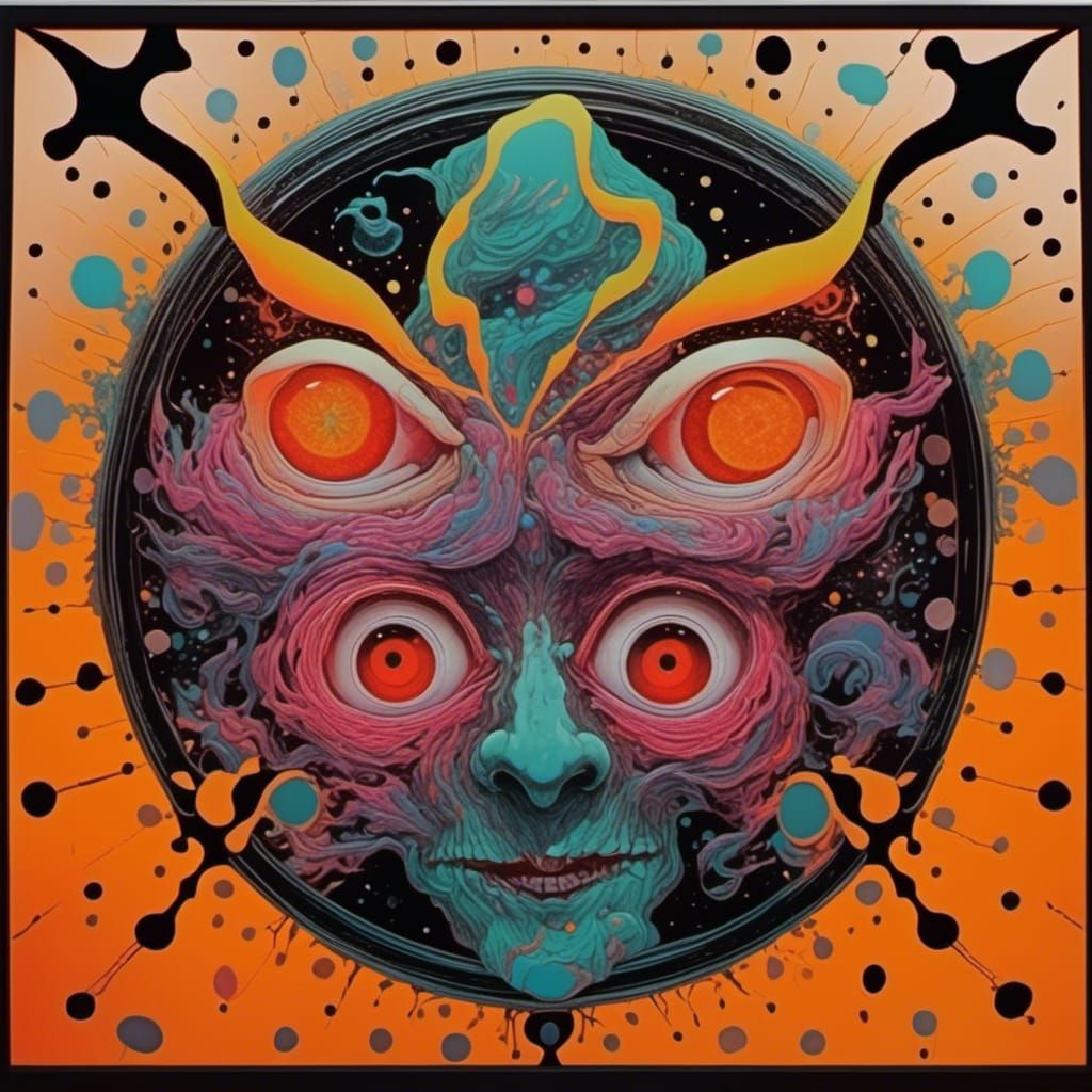 Psychedelic Grandma in the Peep Hole II