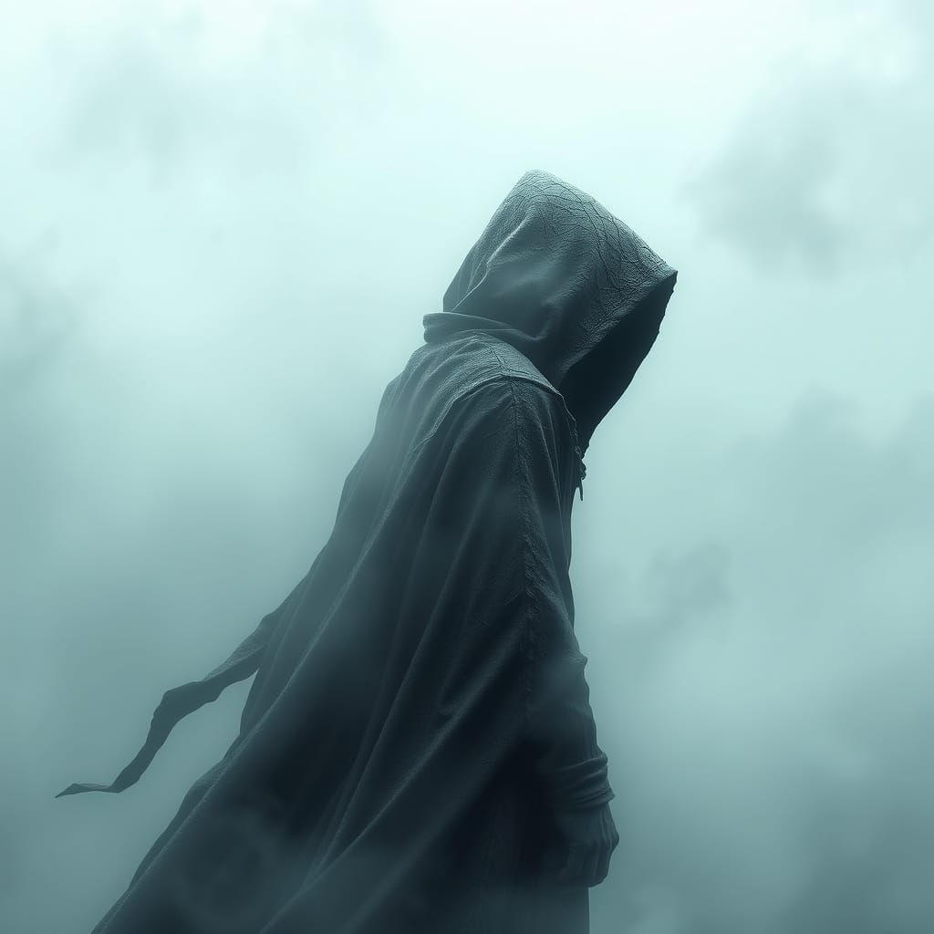 Mysterious Figure Wades into Eerie Fog