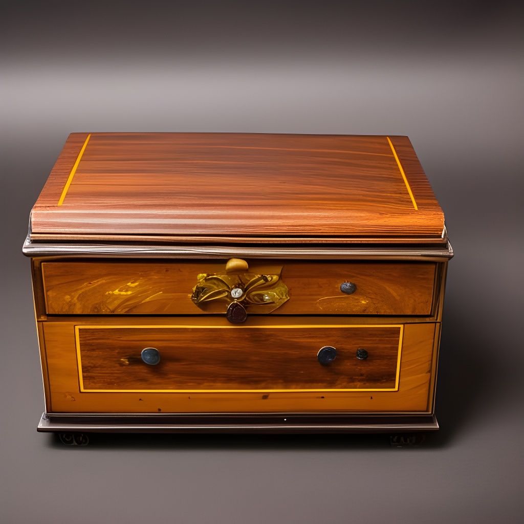 Vintage Jewelry Box with Hidden Medals