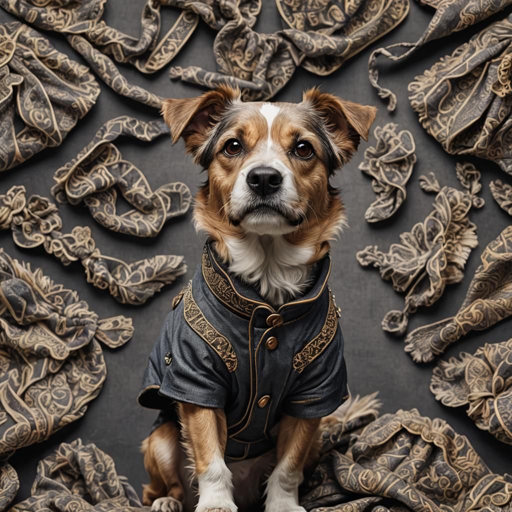 Dog Models Canine Fashion in Hyperrealistic Video