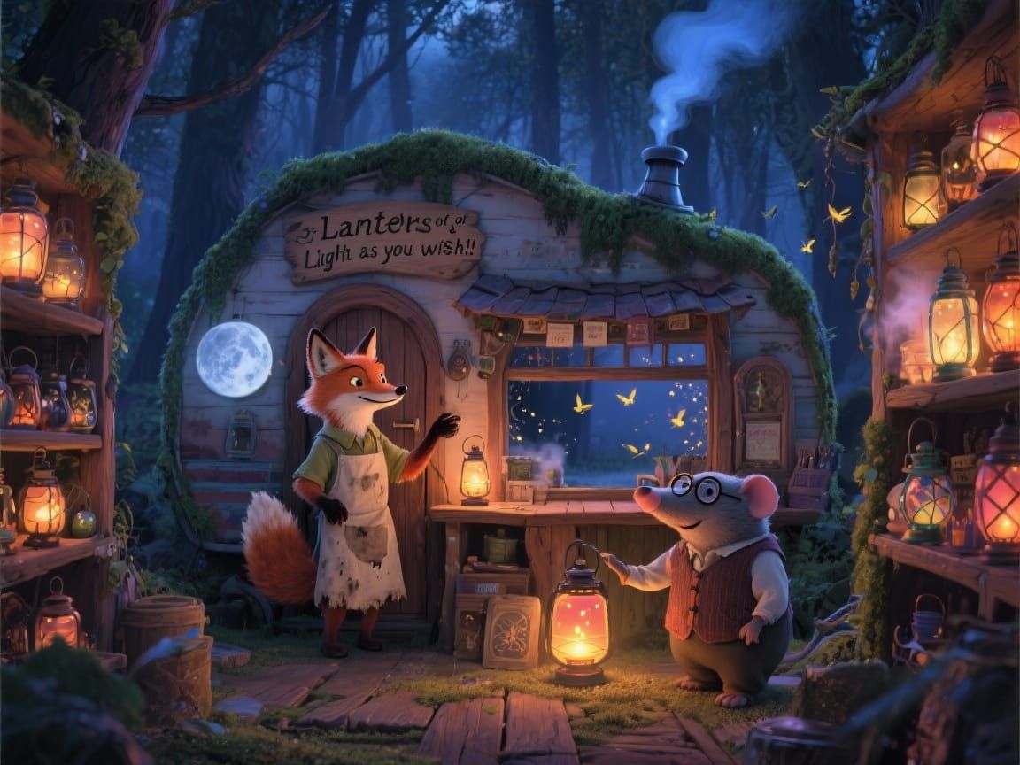 Magical Lantern Shop in Forest Caravan