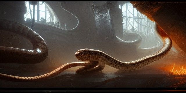 Ouroboros Dark Fantasy Concept Art in 8K