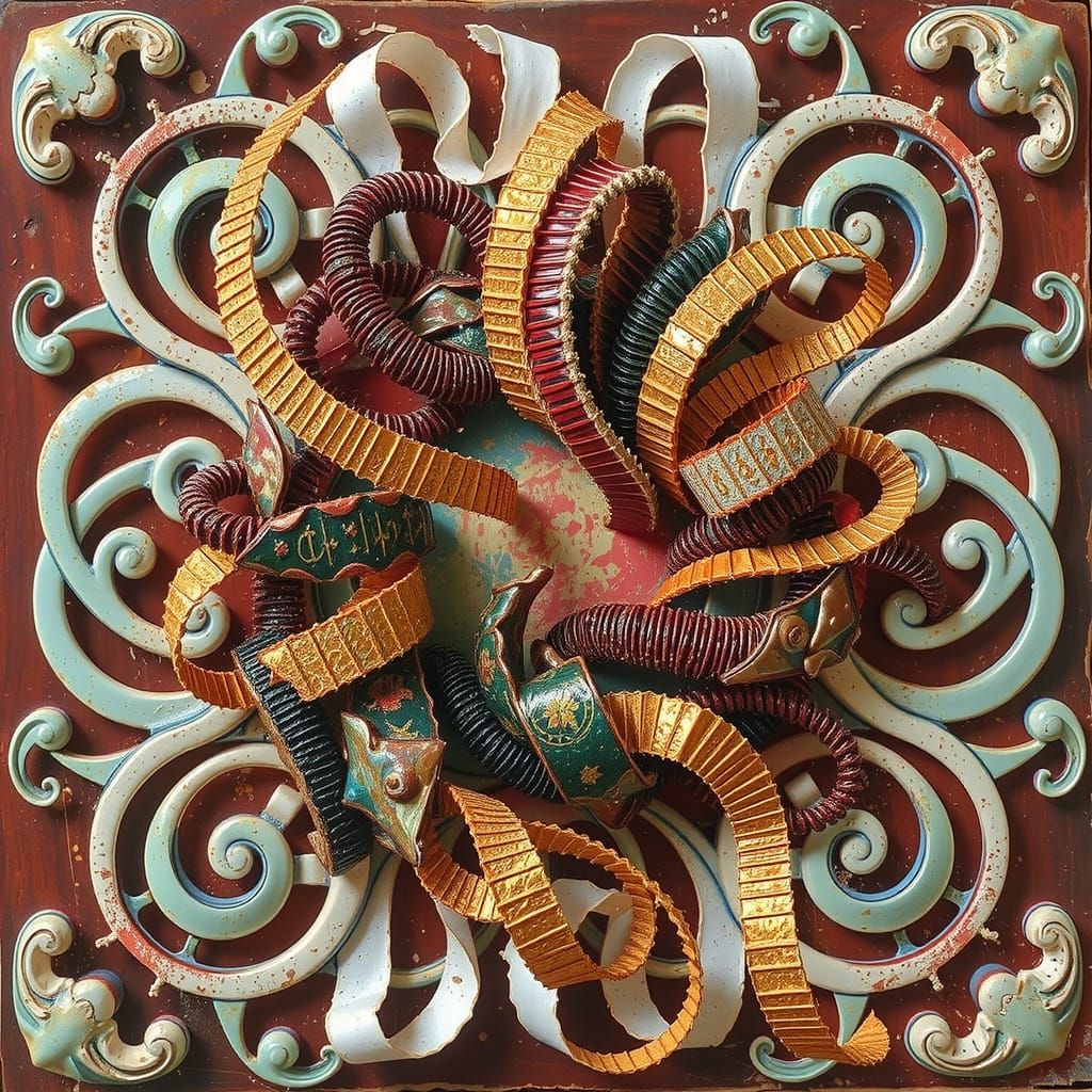 Abstract Motion: Twisting and Swirling Forms