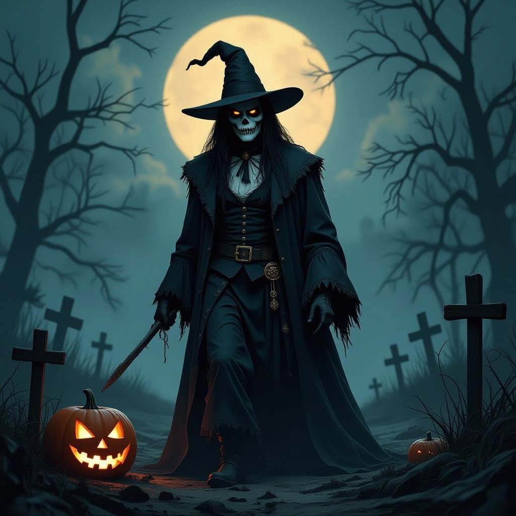 Grotesque Zombie in The Walking Dead Style Halloween