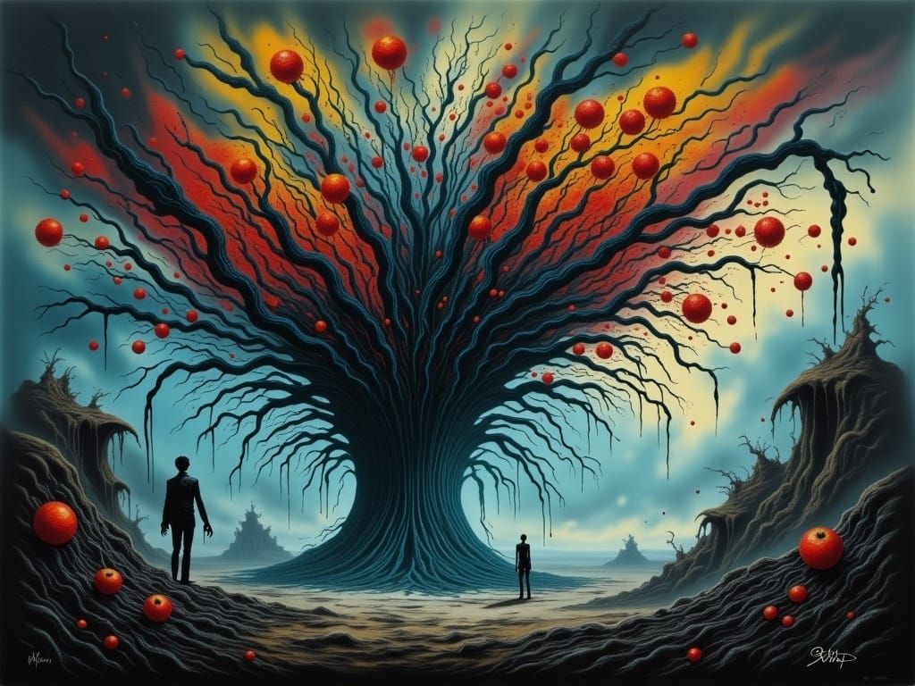 Fantastical Tarot Cards Awaken in a Swirling Tornado of Colo...