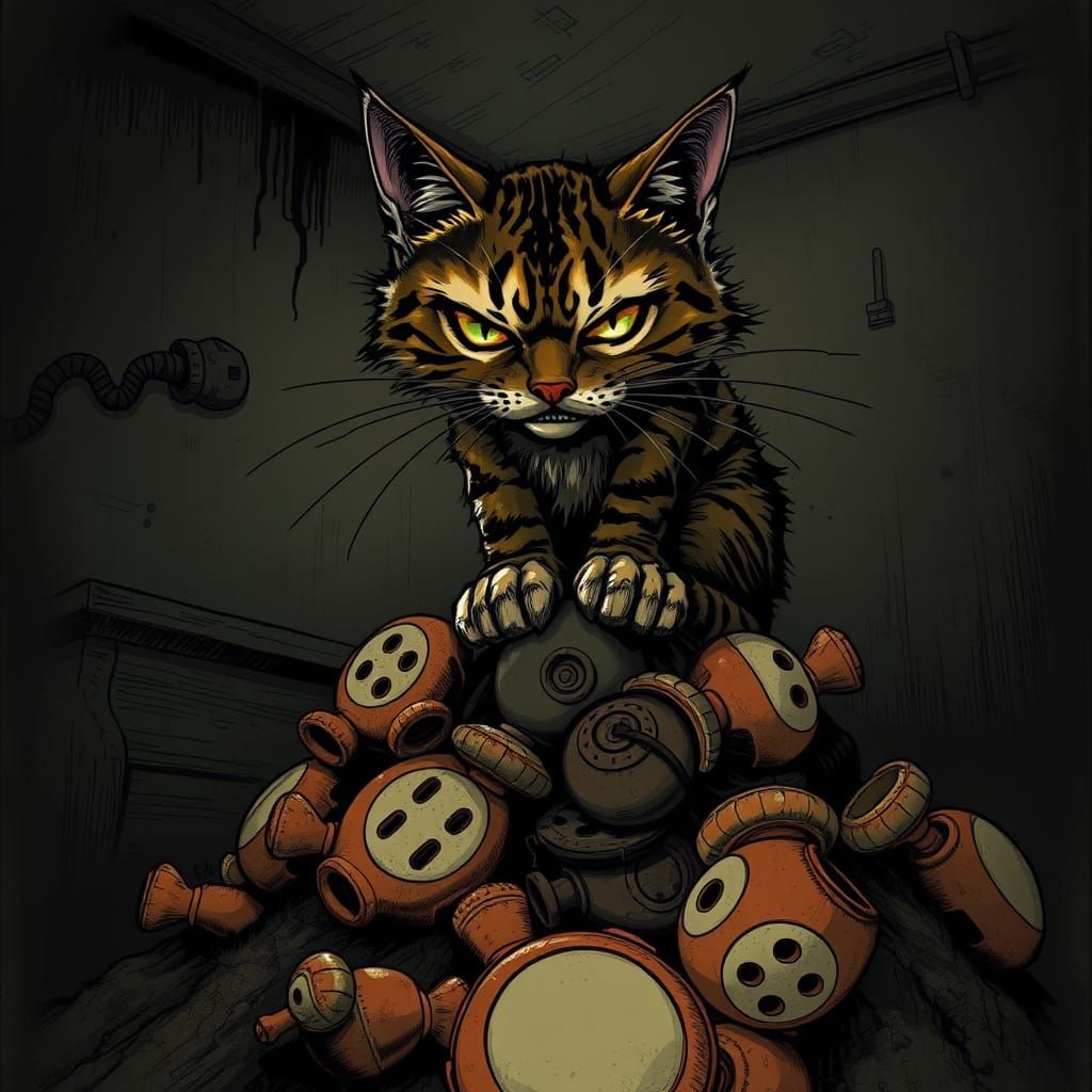 Dark Feline Overlord Reigns Amidst Kyushu Chaos