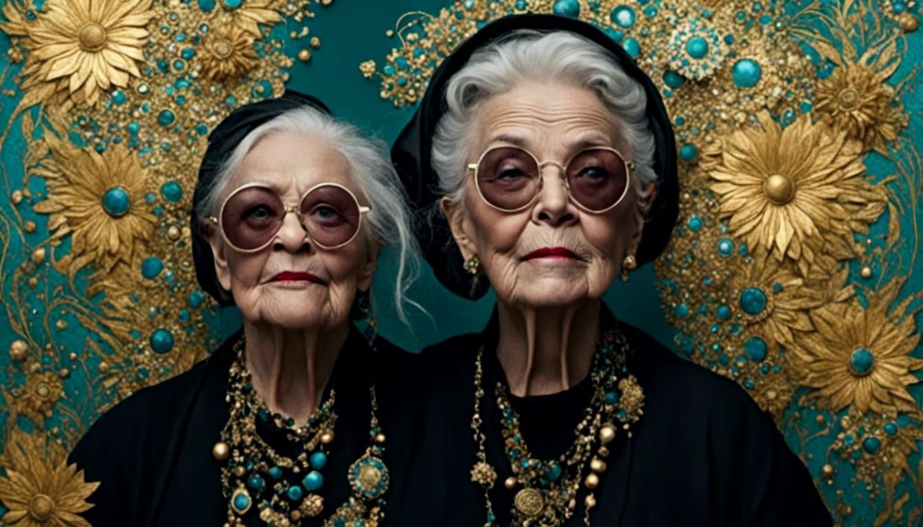 Abstract Collage Effect in AI Generated Image