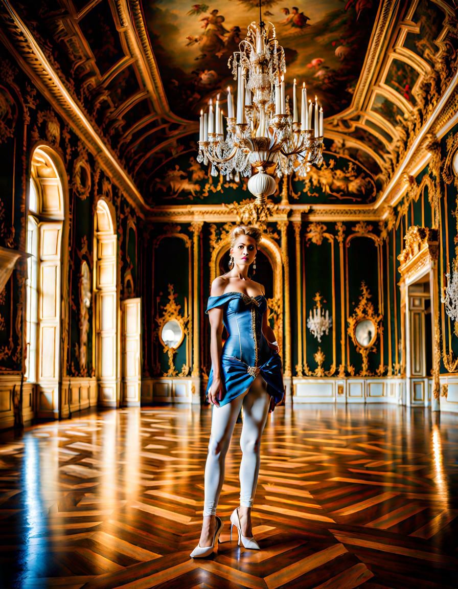 Princess Fashion Shoot in Royal Palace, Versailles