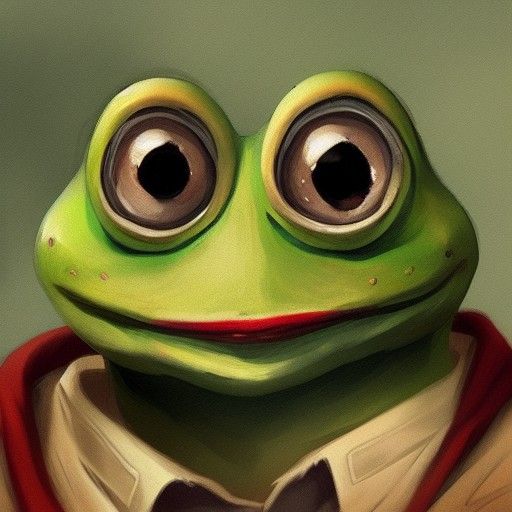 Pepe the Frog in Fantasy Art Style