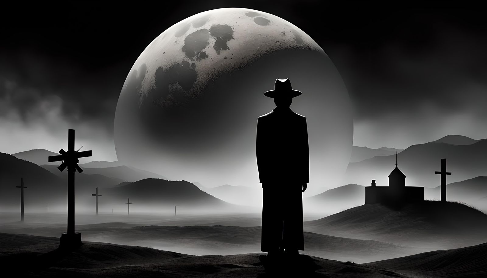 Surreal Scarecrow Observes Colorful World