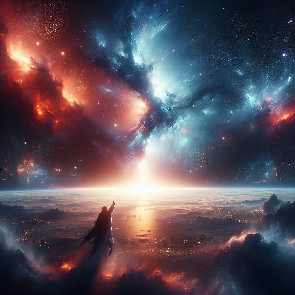 Hyperrealistic 8k Space Scene: Stars and Atmospheric Beauty