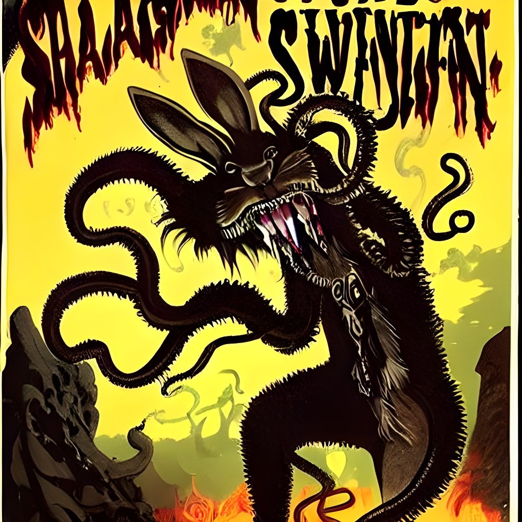 Monster Bunny Unleashes Chaos in Wild West Saloon