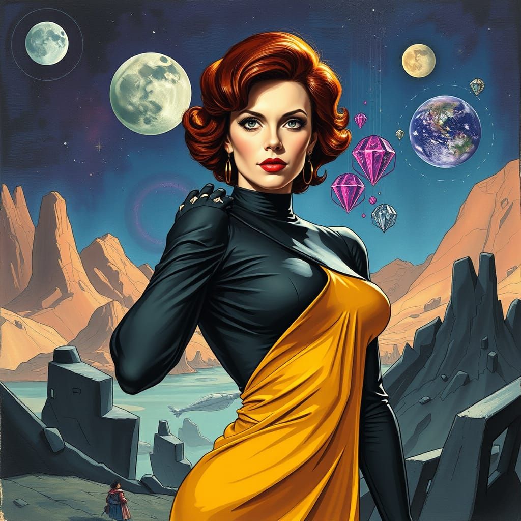 Cubist Actress in Star Trek Universe