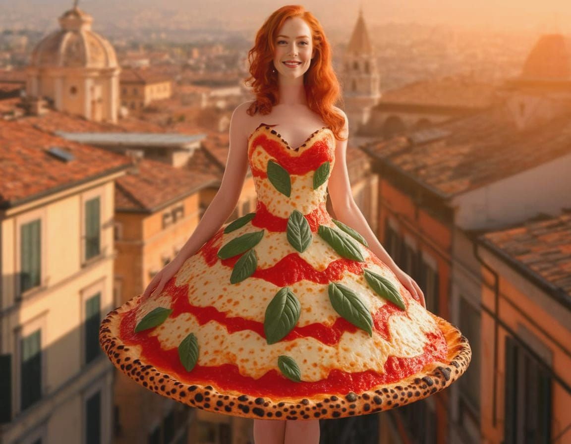 Her Majesty: Pizza Margherita👑🍕👗