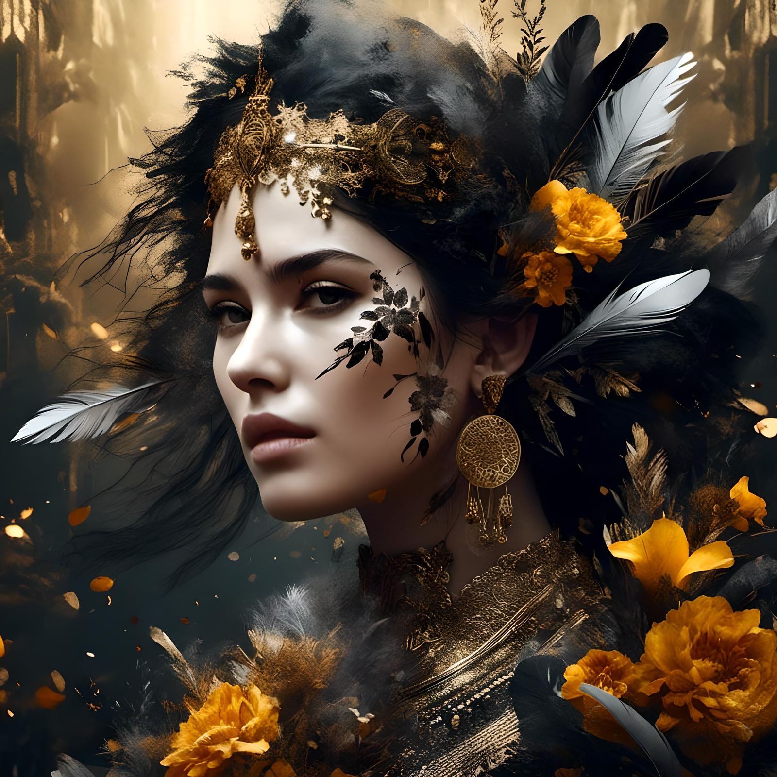 <lora:Echoes of Elsewhere:1.0> A beautiful double exposure p...