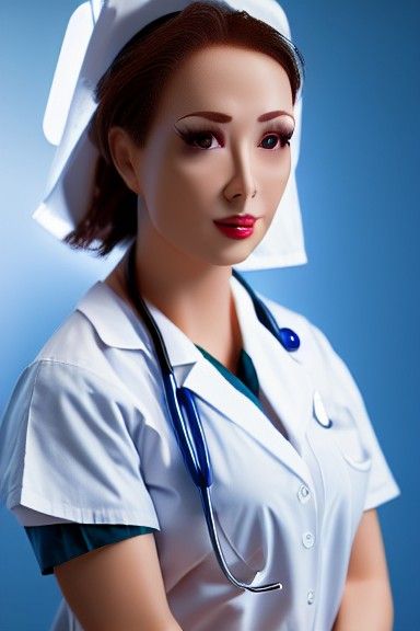 Sensual Platypus Nurse in 8K Realistic Portrait