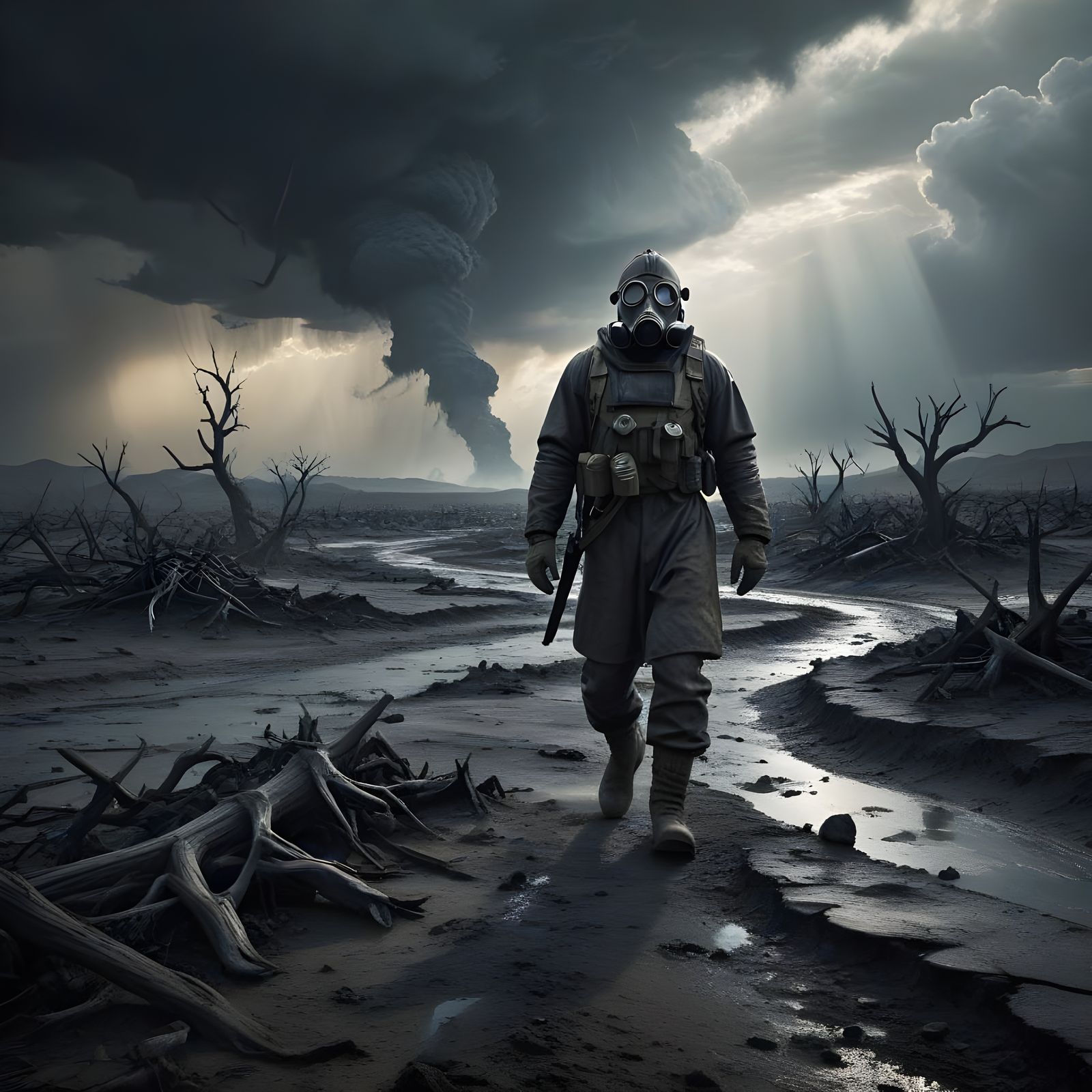 Surviving a Toxic Desert in a Gas Mask
