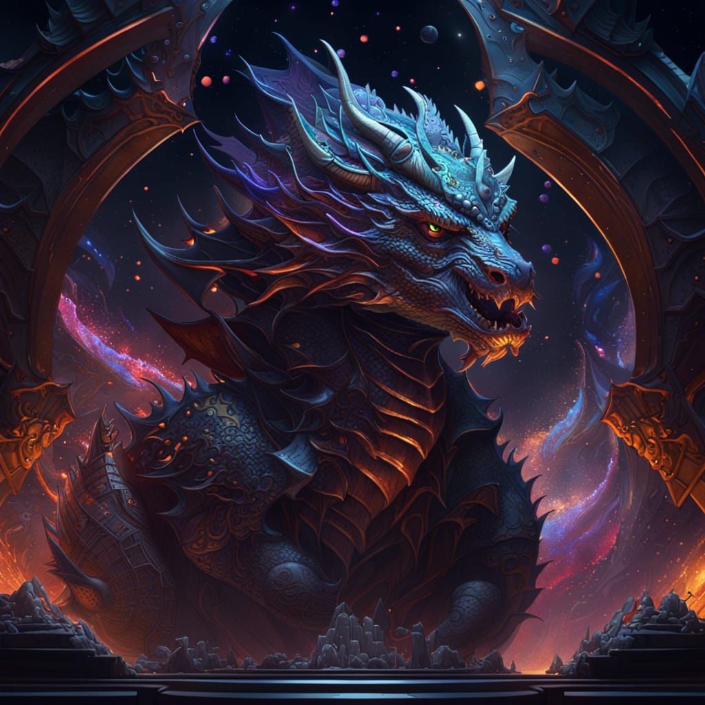 Galaxy of Dragons: Dark Fantasy Concept Art