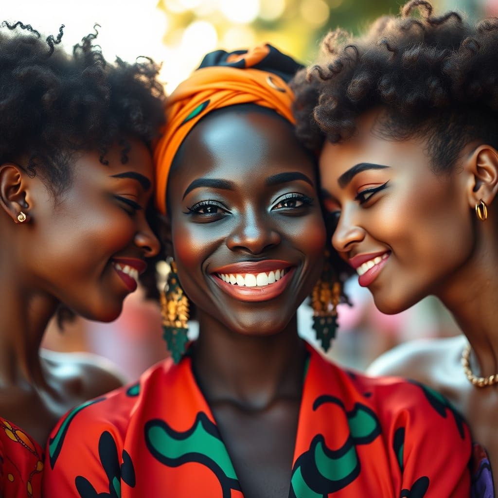 Smiling Woman in Leigh Bowery Inspired Fashion