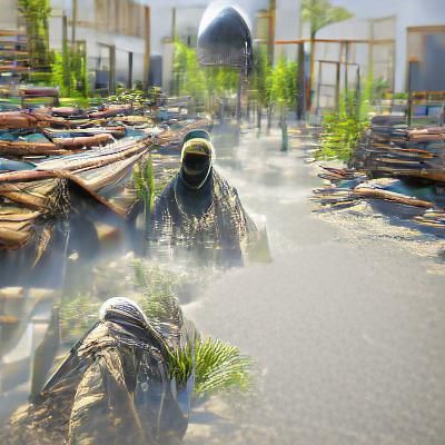 Terrorist Digital Illustration in 8k Resolution