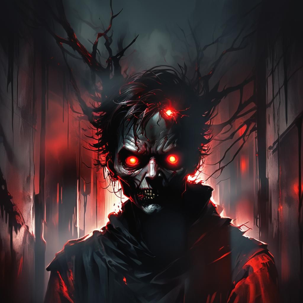 Dark, eerie sinister shadows