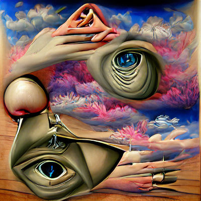 Surreal Third Eye Reveals Cosmic Galaxy