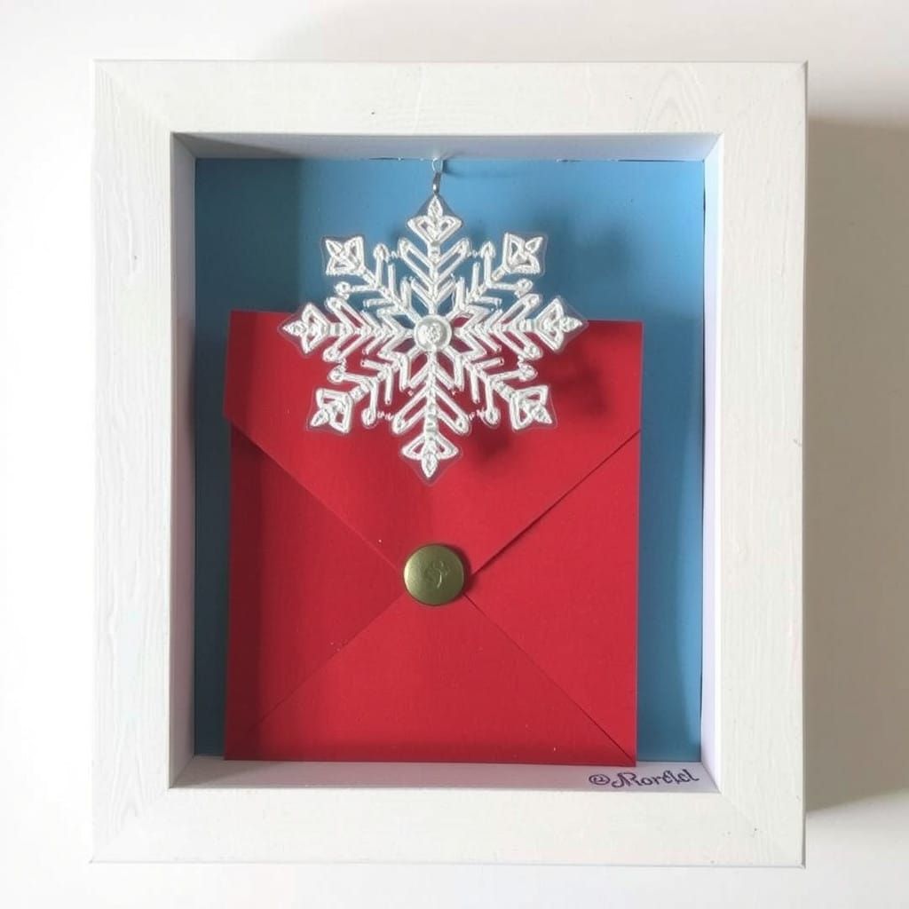 Delicate Winter Wonderland Mail Art