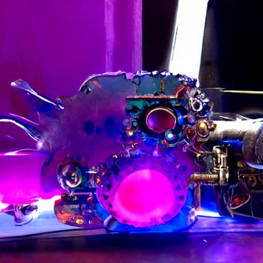Exploding Plasma Lab Device with Steampunk Engine