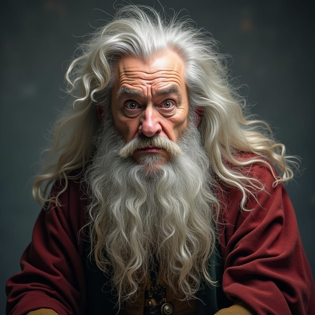 Annoyed Gandalf Having a Bad Hair Day