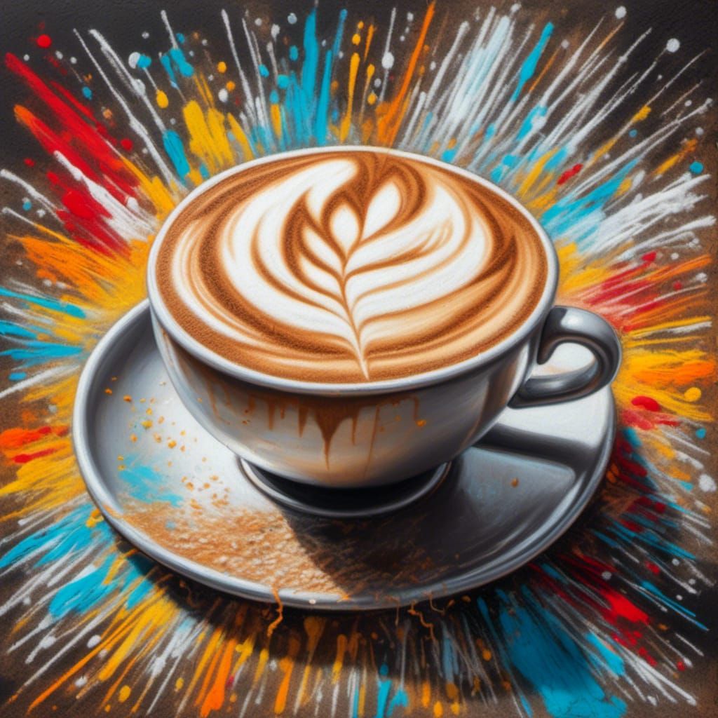 Chalk Art latte