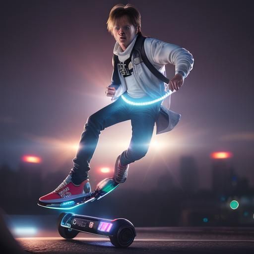 Marty McFly Hoverboard in Professional Photography